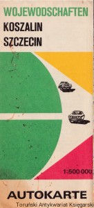 Wojewodschaften Koszalin, Szczecin : Autokarte / Brak autora