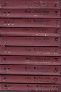 Wybór pism Komplet Tomy 1-10 [Nowele, Anielka, Placówka, Lalka, Emancypantki, Faraon] / Bolesław Prus (stan bardzo dobry)