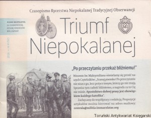 Triumf Niepokalanej : Czasopismo Rycerstwa Niepokalamek Tradycyjnej Obserwacji 2016 - nr 4 (52) / Brak autora