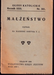 Małżeństwo / Ks. Kazimierz Bisztyga T.J.