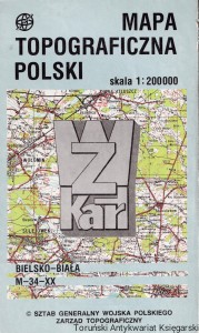 Mapa topograficzna Polski : Bielsko-Biała 