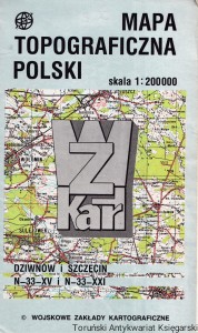Mapa topograficzna Polski : Dziwnów i Szczecin