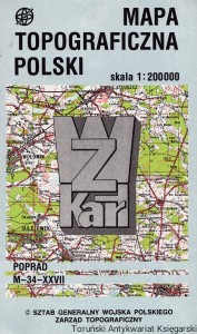 Mapa topograficzna Polski : Poprad