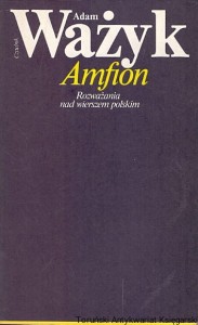 Amfion : Rozważania nad wierszem polskim / Adam Ważyk 