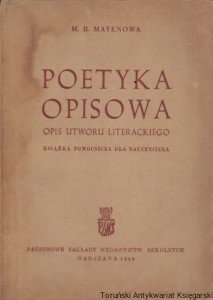 Poetyka opisowa / M. R. Mayenowa
