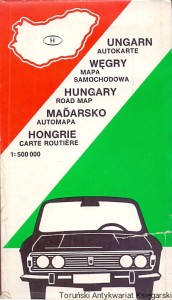  Ungarn Węgry : Mapa samochodowa / Brak autora 