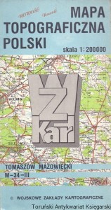 Mapa topograficzna Polski Tomaszów Mazowiecki M-34-III / Praca zbiorowa 