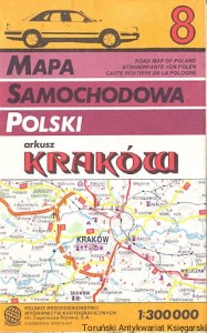 Mapa samochodowa Polski Kraków / Praca zbiorowa