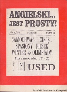 Angielski jest prosty! Nr 1/94 styczeń : Samochwał i cielę…, Spasiony piesek, Winter Olimpiady, Dla samouków: 17-20 USED / Praca zbiorowa 