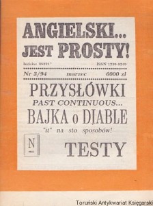 Angielski jest prosty! Nr 3/94 marzec : Przysłówki, Past Continuous…, Bajka o diable, „it” na sto sposobów!, Testy / Praca zbiorowa 