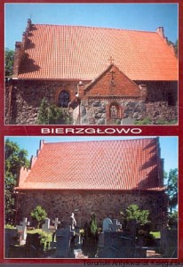 Pocztówka : Bierzgłowo : Kościół parafialny pw. Wniebowzięcia NMP / Brak