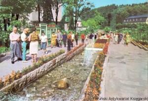 Pocztówka : Kudowa Zdrój : Kaskada w parku zdrojowym / P. Krassowski (fot.)