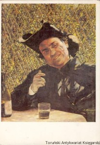 Pocztówka : Bytom : Ksiądz pijący wino, Aleksander Gierymski : Muzeum Górnośląskie w Bytomiu / Brak autora 