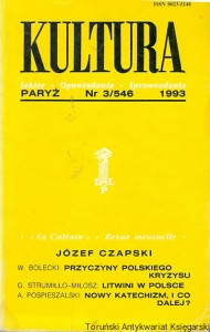 Kultura Paryż Nr 3/546 1993 / Jerzy Giedroyc (red.)