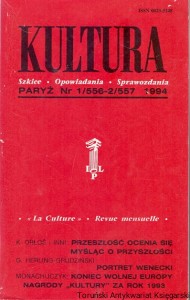 Kultura Paryż Nr 1/556-2/557 1994 / Jerzy Giedroyc (red.)