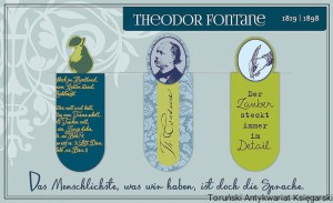 Zakładki magnetyczne Moses zestaw 3 sztuk: Theodor Fontane