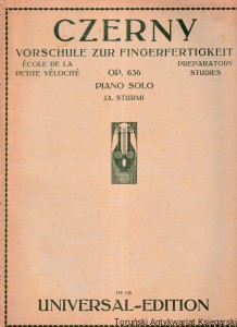 Vorschule zur Fingerfertigkeit ; Ecole de la petite velocite ; Preparatory studies : Op. 636 Piano solo (A. Sturm) / Carl Czerny [Nuty] 