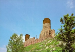 Pocztówka : Chęciny : Ruiny zamku z pocz. XIV w. / M. Raczkowski (fot.)