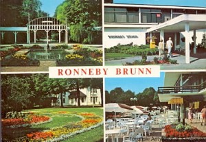 Pocztówka : Halsninger fran Ronneby Brunn / Brak autora