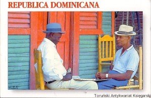 Pocztówka : Republica Dominicana : Jugadores De Domino / Brak autora