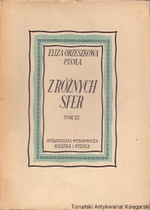 Z różnych sfer Tom III : Pisma Tom XVIII / Eliza Orzeszkowa 