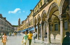 Pocztówka : Dubrovnik - Straduny Palaca Sponza / brak autora