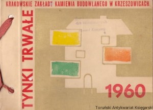 Tynki trwałe 1960 : Krakowskie Zakłady Kamienia Budowlanego w Krzeszowicach : Katalog / Brak autora 