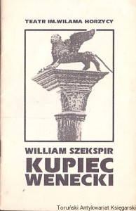 Program teatralny : Kupiec Wenecki William Szekspir / Brak autora
