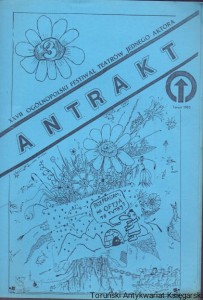 Program teatralny : Antrakt : XXVII Ogólnopolski Festiwal Teatrów jednego aktora / Brak autora 