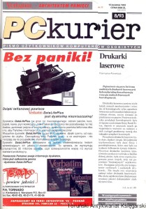 PC kurier 8/93 : Pismo użytkowników komputerów osobistych / Praca zbiorowa 