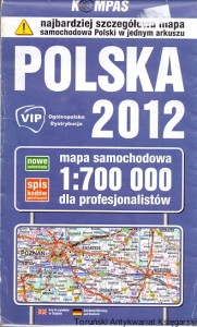 Polska 2012 Mapa samochodowa dla profesjonalistów / Praca zbiorowa 