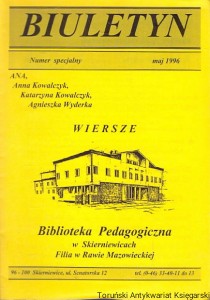 Biuletyn Numer specjalny maj 1996 : Wiersze / Praca zbiorowa 