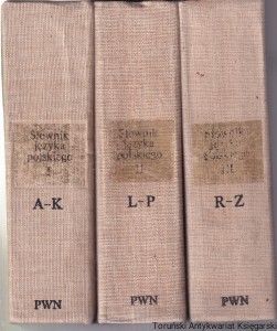 Słownik języka polskiego Komplet tomy 1-3 /  Mieczysław Szymczak (red. nauk.), Hipolit Szkiłądź, Stanisław Bik, Barbara Pakosz, Celina Szkiłądź (red. tomu) (1978-1981)