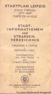 Stadtplan Leipzig : Stadt-Informationen und Strassen- Verzeichnis / Praca zbiorowa 