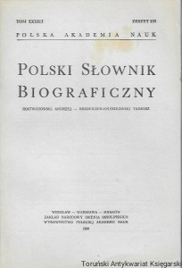Polski Słownik Biograficzny Tom XXXII/2, Zeszyt 133 Rostworowski Andrzej – Rozdeiczer-Kryszkowski Tadeusz / Praca zbiorowa  