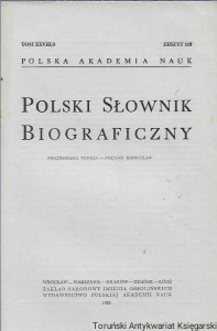 Polski Słownik Biograficzny Tom XXVIII/3, Zeszyt 118 Prażmowska Teresa– Prugar Bronisław / Praca zbiorowa