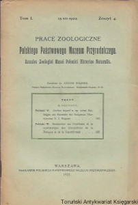Prace zoologiczne Polskiego Państwowego Muzeum Przyrodniczego Tom I zeszyt 4 / Antoni Wagner (red.)