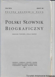 Polski Słownik Biograficzny Tom XXV/2, Zeszyt 105, Parczewski Franciszek- Pawlak Wojciech / Praca zbiorowa