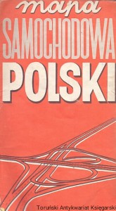 Mapa samochodowa Polski / Brak autora  (klejona taśmą)