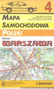 Mapa samochodowa Polski arkusz Warszawa 4  / Praca zbiorowa  