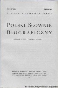 Polski Słownik Biograficzny Tom XXVIII/4, Zeszyt 119, Prugar Bronisław-Przerębski Mikołaj / Praca zbiorowa