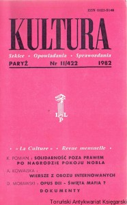Kultura : Paryż Nr II/422 1982 : Szkice-Opowiadania-Sprawozdania :  K. Pomian, A. Kowalska, D. Morawski  / Praca zbiorowa 