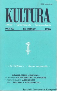 Kultura : Paryż Nr 10/469 1986 : Szkice-Opowiadania-Sprawozdania : W. Kulerski, T. Nowakowski, J. Lisiak  / Praca zbiorowa  