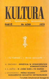 Kultura : Paryż Nr 6/381 1979 : Szkice-Opowiadania-Sprawozdania : Al. Zinowiew, K.A. Jemeński, J. Kwiatkowska  / Praca zbiorowa  