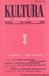 Kultura : Paryż Nr II/446 1984 : Szkice-Opowiadania-Sprawozdania : J. Szrett, K. Stachowski, St. Wąsowski, M. Danielewicz Zielińska  / Praca zbiorowa  