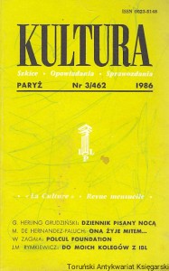 Kultura : Paryż Nr 3/462 1986 : Szkice-Opowiadania-Sprawozdania : G. Herling Grudziński, M. De Hernandez-Paluch, W. Zagała, J. M. Rymkiewicz  / Praca zbiorowa  