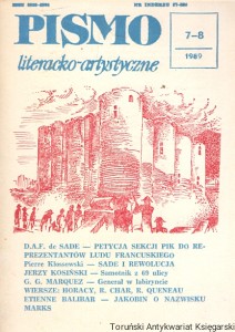 Pismo literacko-artystyczne 7-8 (86/7), Rok VIII lipiec-sierpień 1989  / Praca zbiorowa  