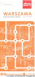 Warszawa mapa komunikacji miejskiej /  Brak autora  