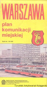 Warszawa Plan komunikacji miejskiej  / Brak autora  