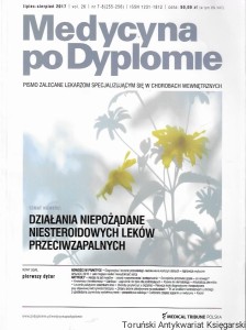 Medycyna po Dyplomie vol. 26 nr 7-8 (255-256) lipiec-sierpień 2017 : Działania niepożądane niesteroidowych leków przeciwzapalnych  / Praca zbiorowa  